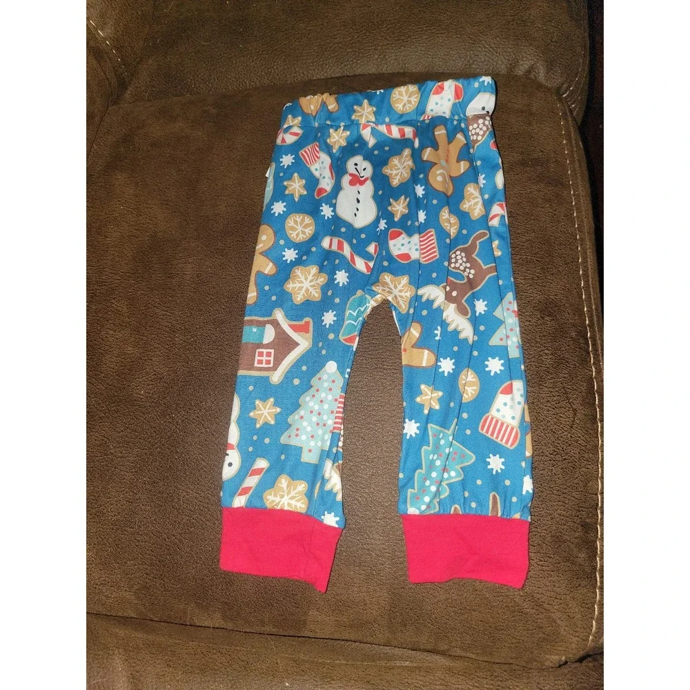 Boutique Christmas holiday‎ outfit snowman candy cane size 90 2t